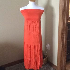 Gorgeous Orange Maternity Dress